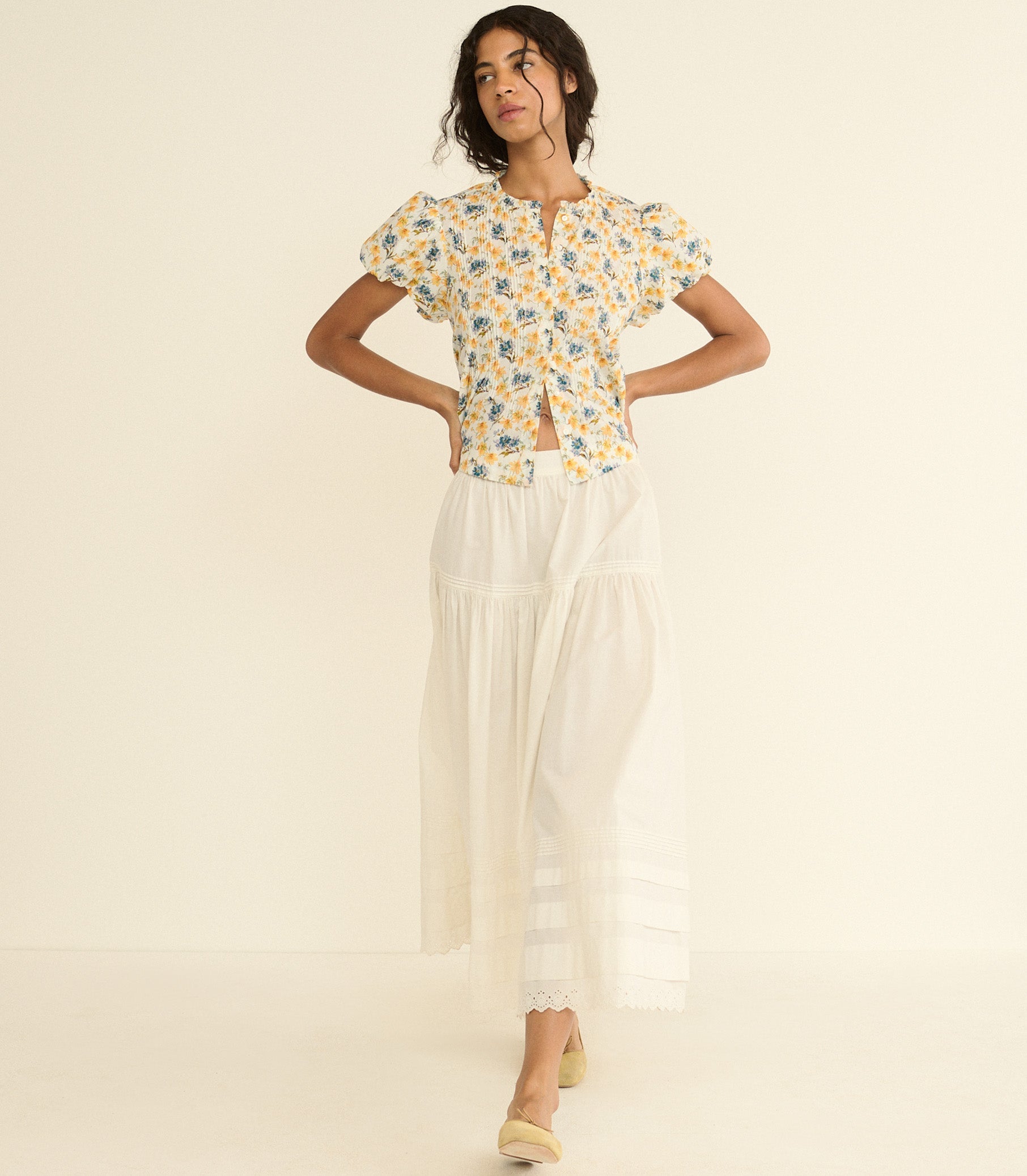 DOEN - MILLIE TOP - - NARCISSUS BLOOM