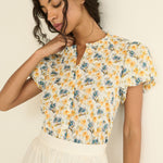 DOEN - MILLIE TOP - - NARCISSUS BLOOM