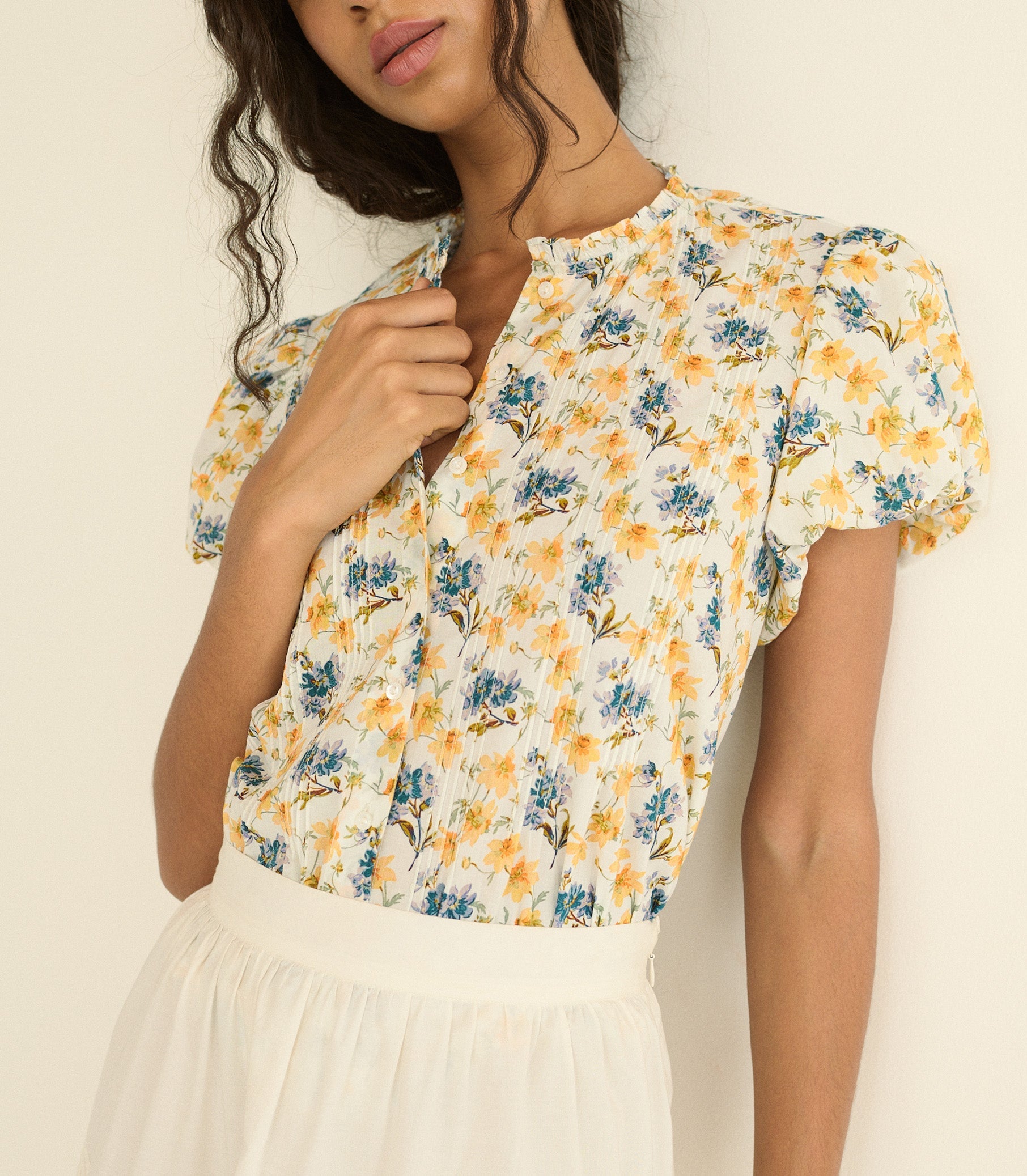 DOEN - MILLIE TOP - - NARCISSUS BLOOM