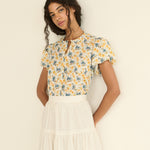 DOEN - MILLIE TOP - - NARCISSUS BLOOM