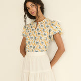 DOEN - MILLIE TOP - - NARCISSUS BLOOM