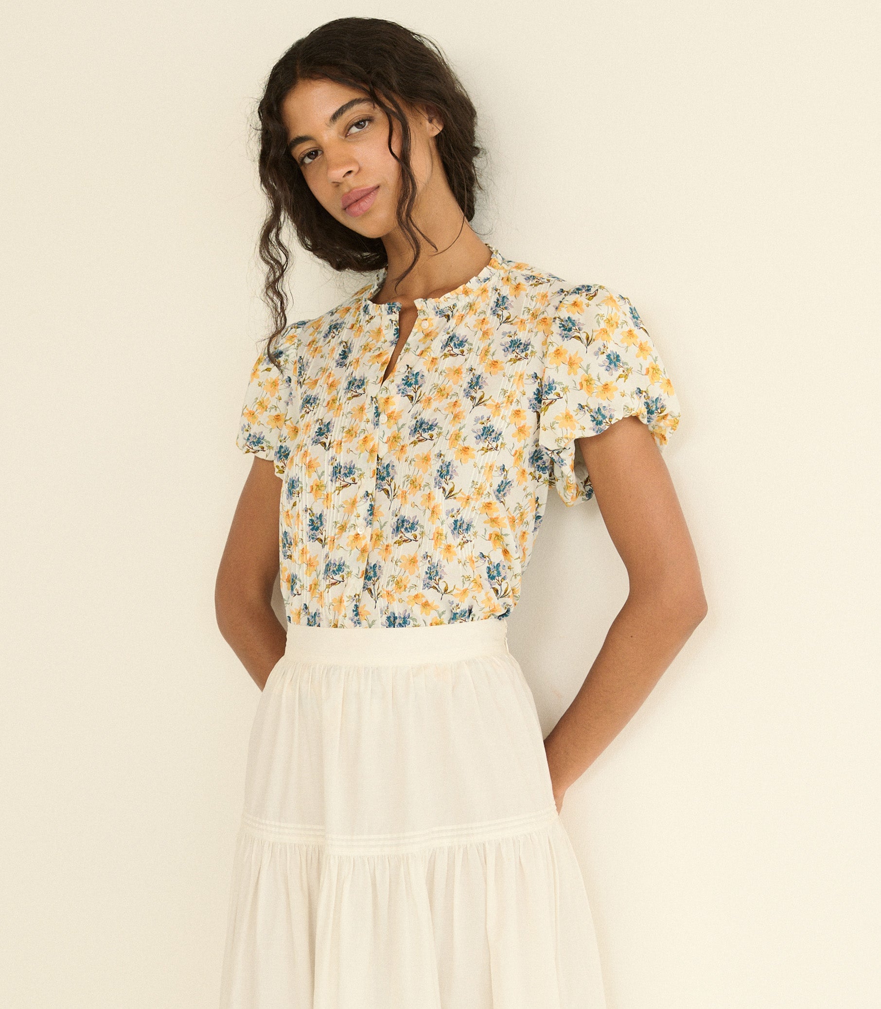 DOEN - MILLIE TOP - - NARCISSUS BLOOM