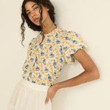 DOEN - MILLIE TOP - - NARCISSUS BLOOM