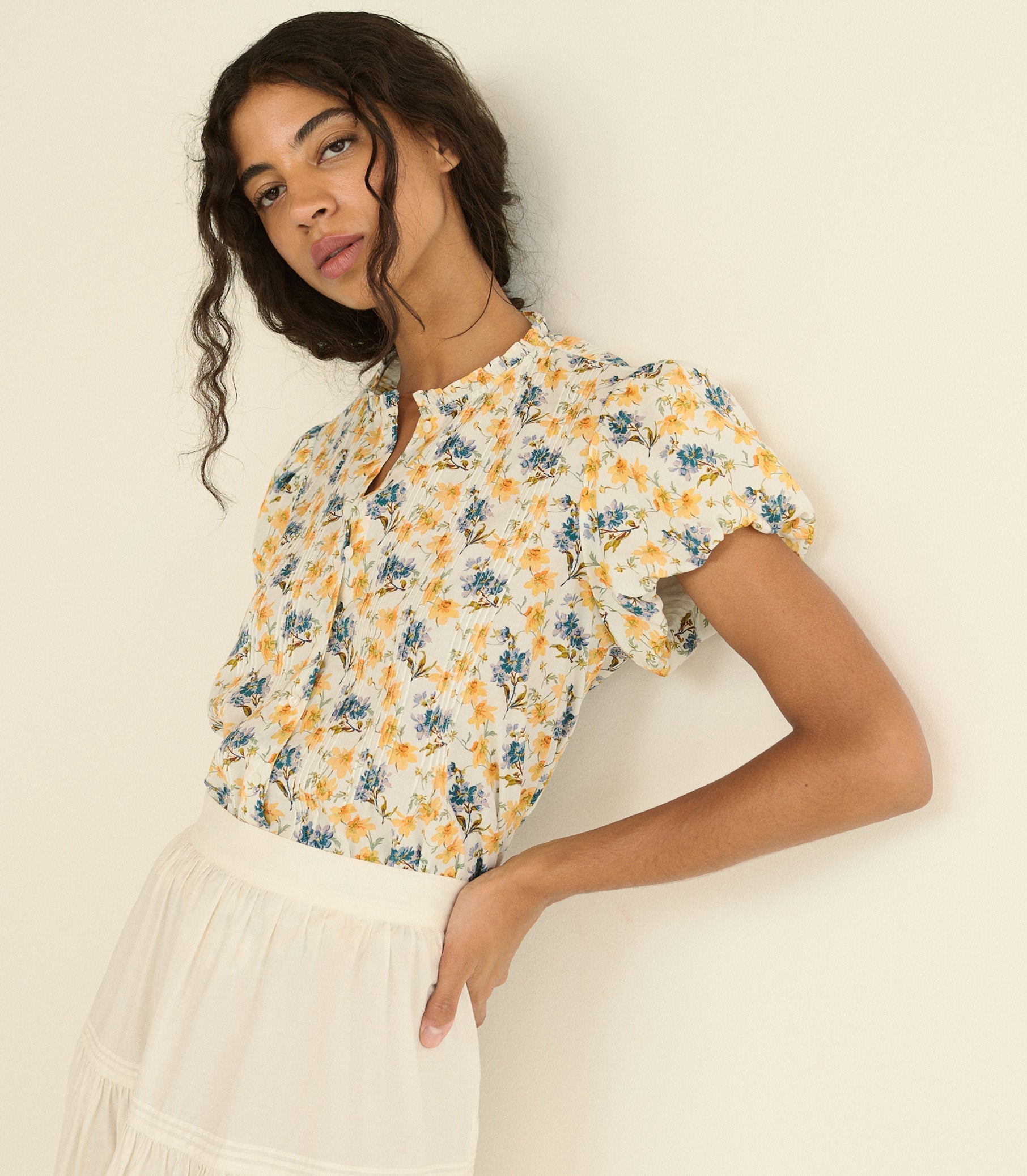 DOEN - MILLIE TOP - - NARCISSUS BLOOM