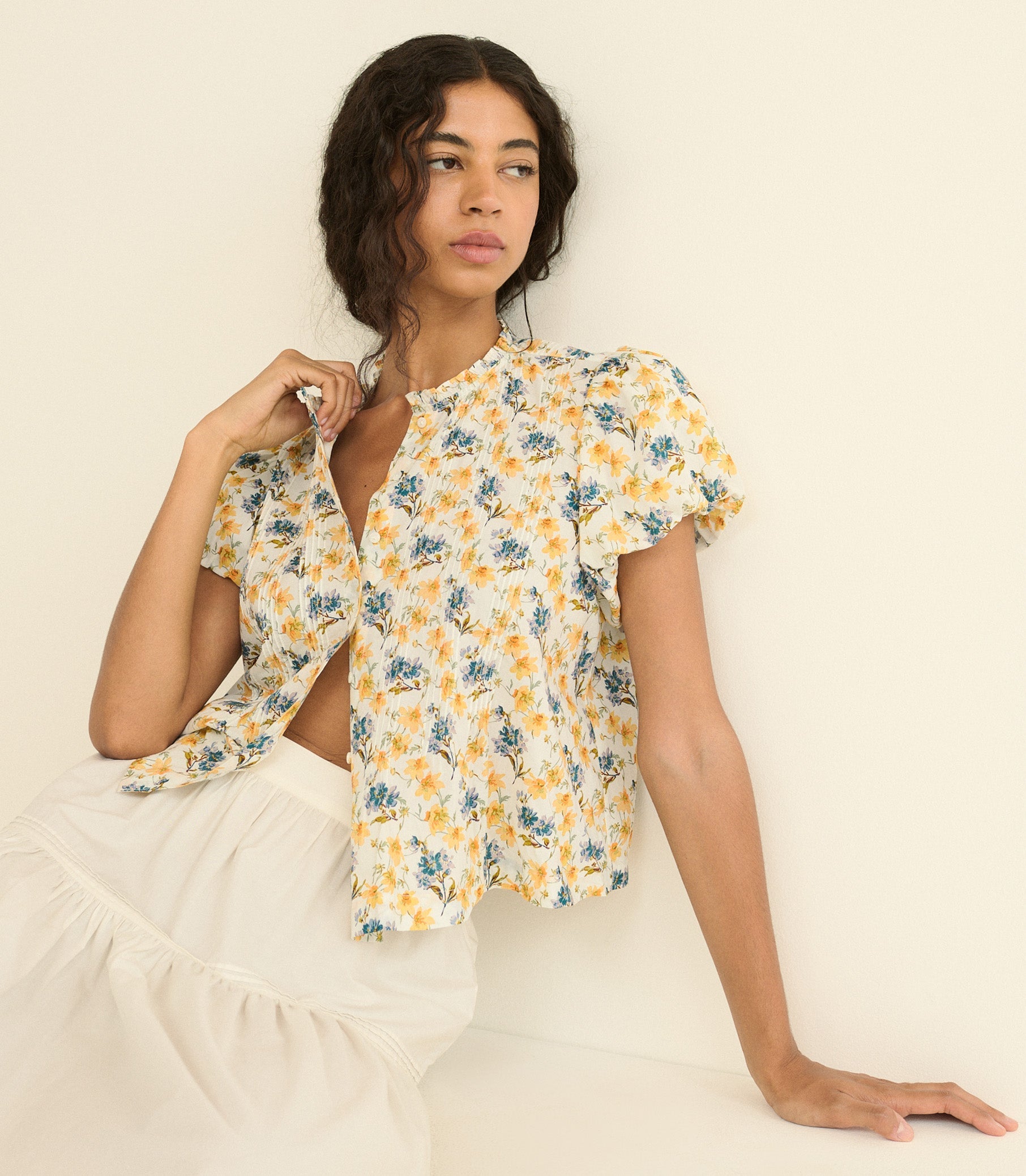 DOEN - MILLIE TOP - - NARCISSUS BLOOM