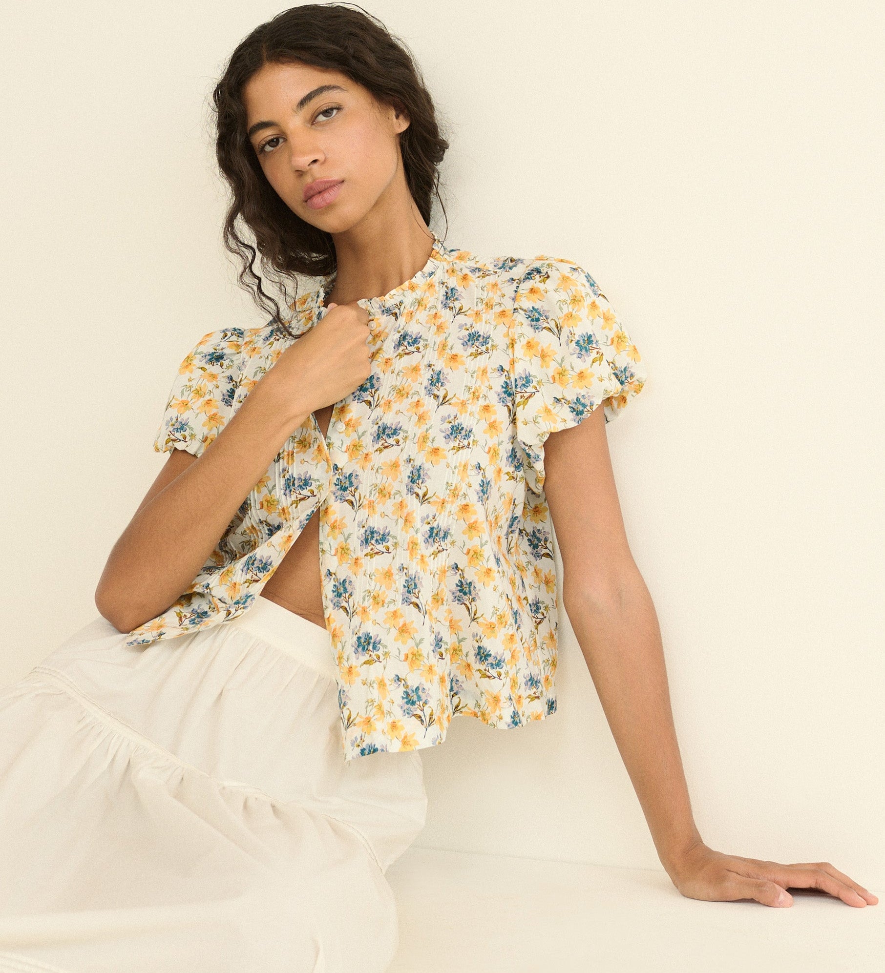 DOEN - MILLIE TOP - - NARCISSUS BLOOM