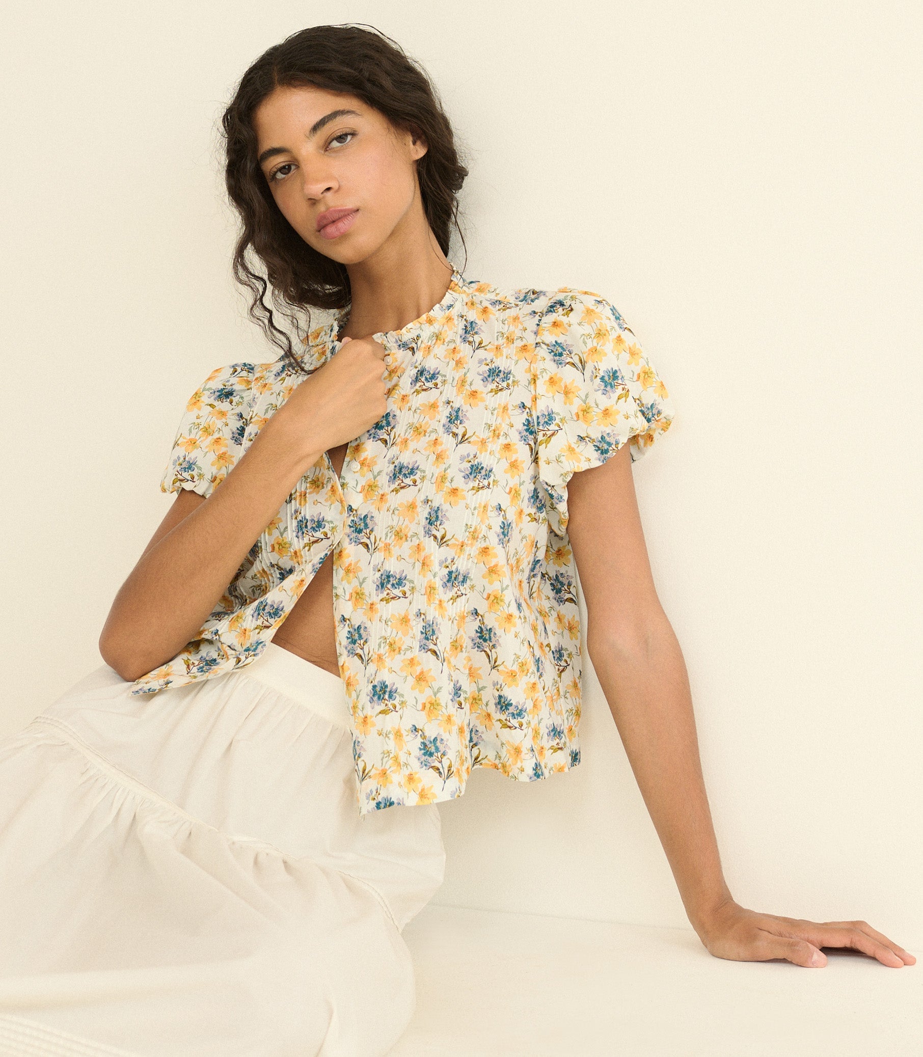 DOEN - MILLIE TOP - - NARCISSUS BLOOM