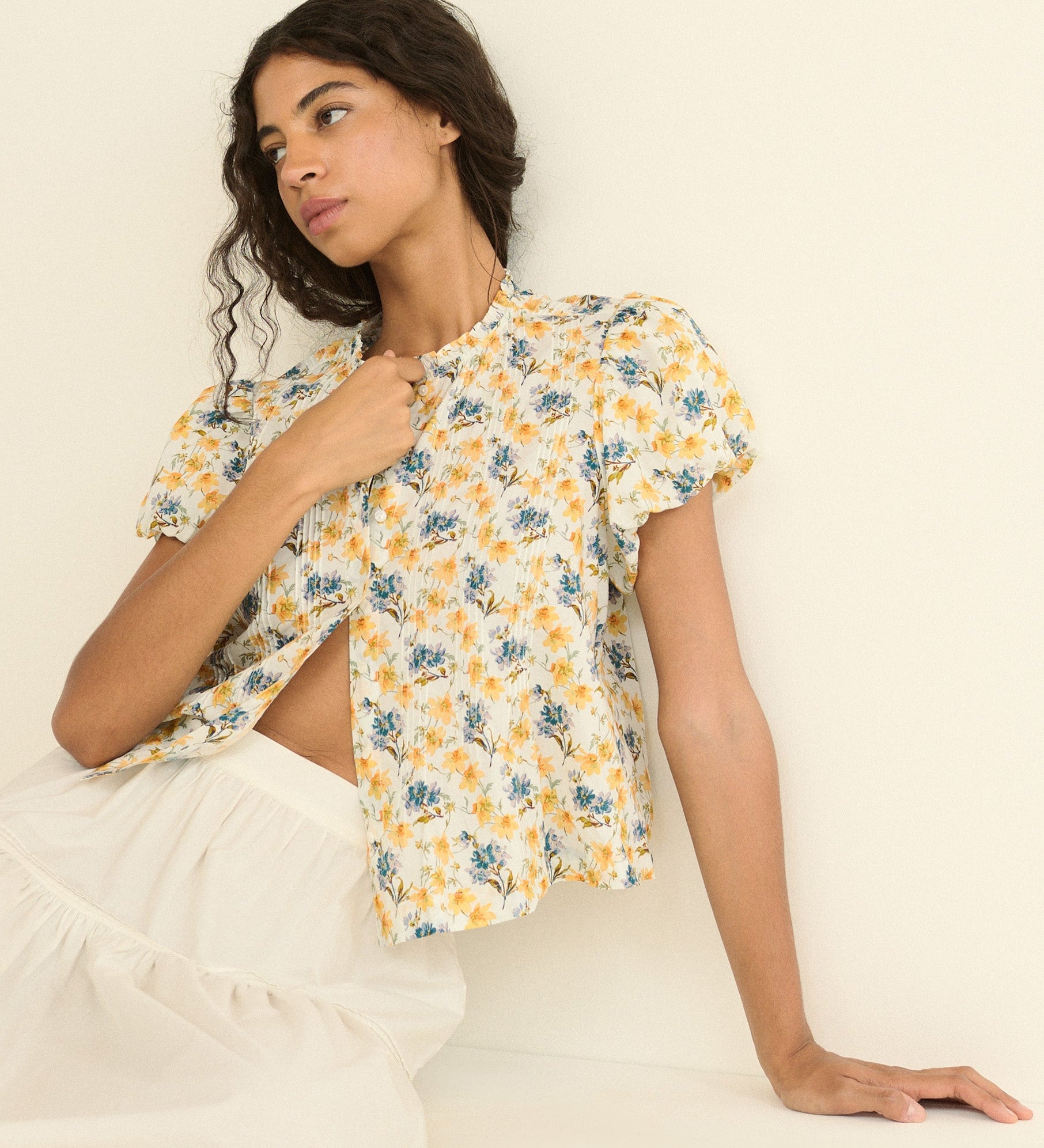 DOEN - MILLIE TOP - - NARCISSUS BLOOM