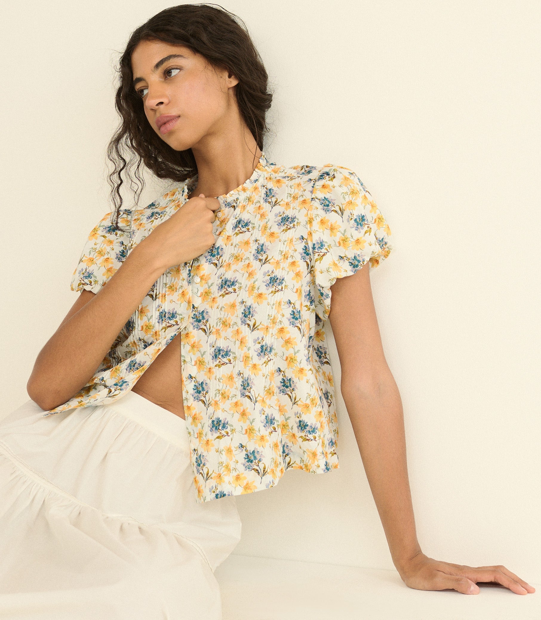 DOEN - MILLIE TOP - - NARCISSUS BLOOM