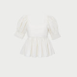 Loeffler Randall - Milly Puff-Sleeve Top