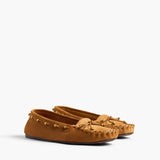 Khaite - Milly Flat in Caramel Suede