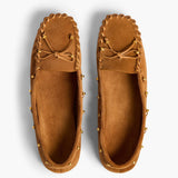 Khaite - Milly Flat in Caramel Suede