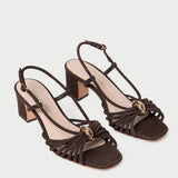 Loeffler Randall - Minna Brown Suede Heeled Sandal