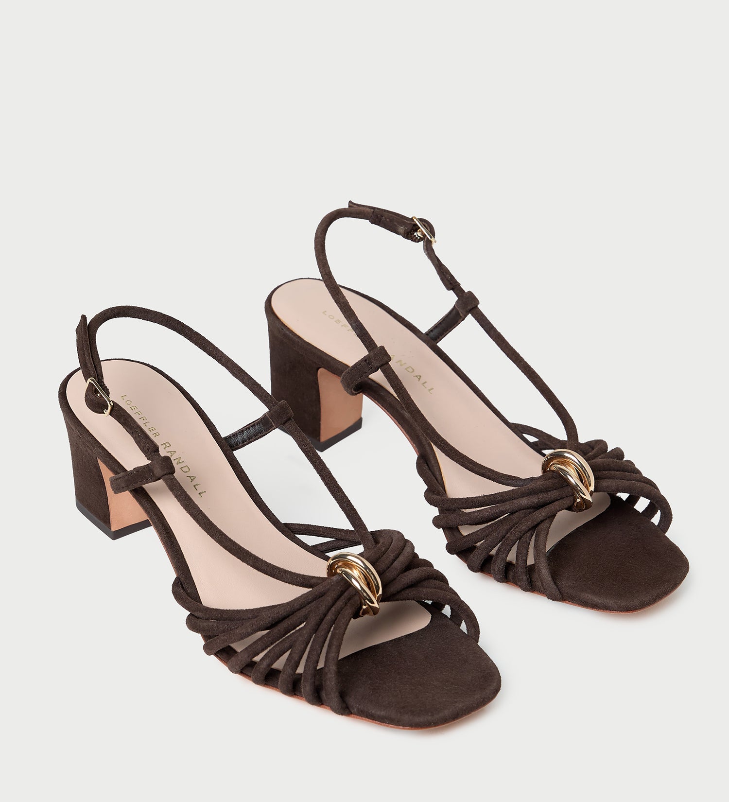 Loeffler Randall - Minna Brown Suede Heeled Sandal