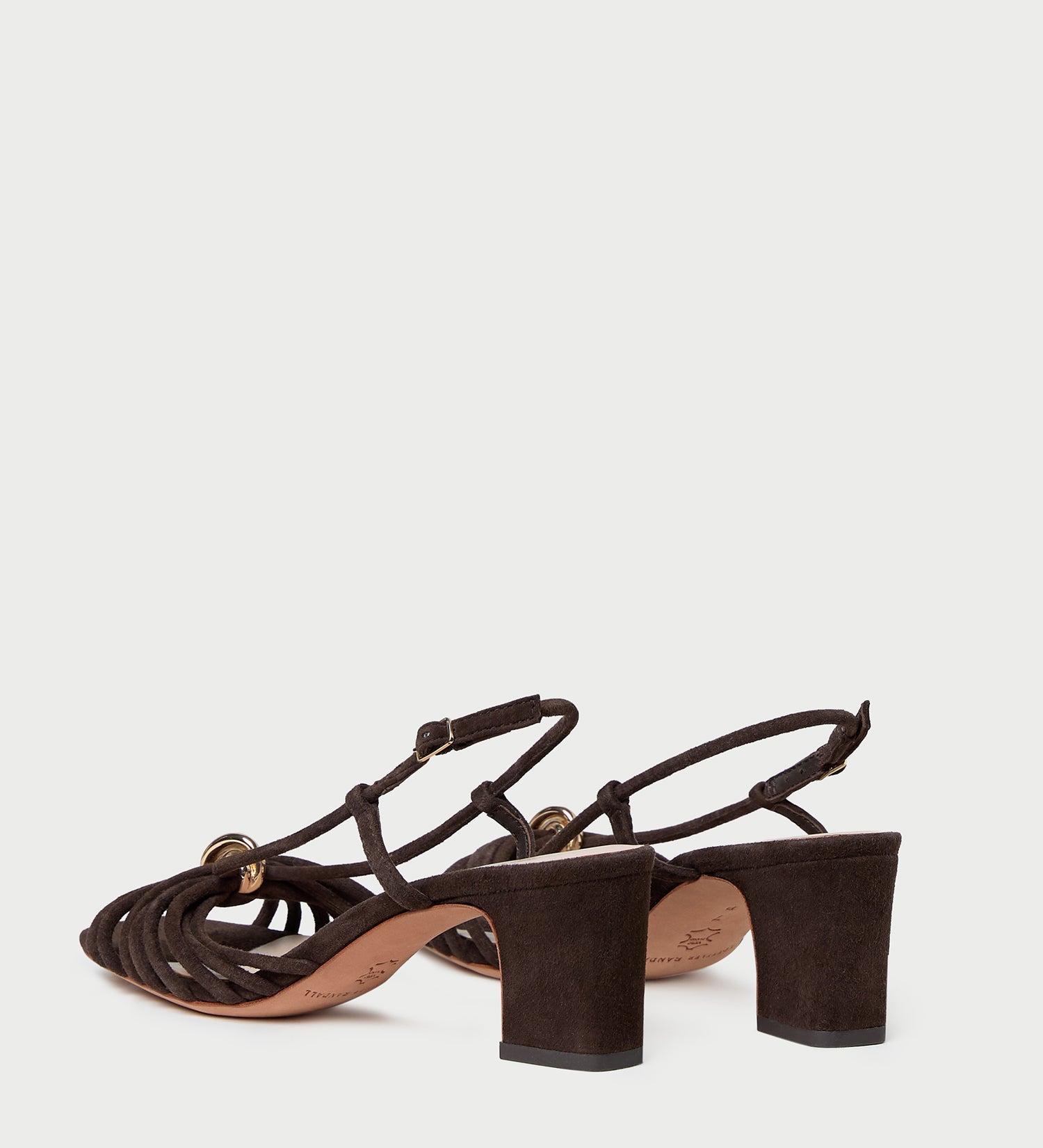 Loeffler Randall - Minna Brown Suede Heeled Sandal
