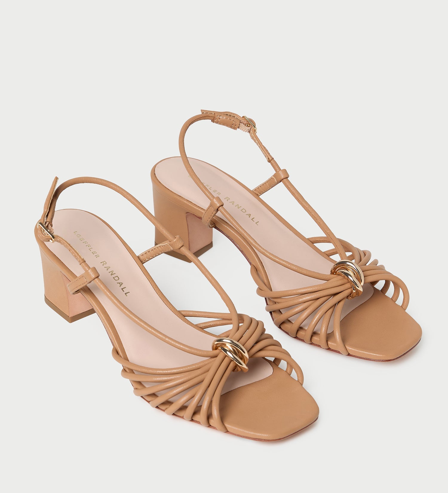 Loeffler Randall - Minna Dune Leather Heeled Sandal