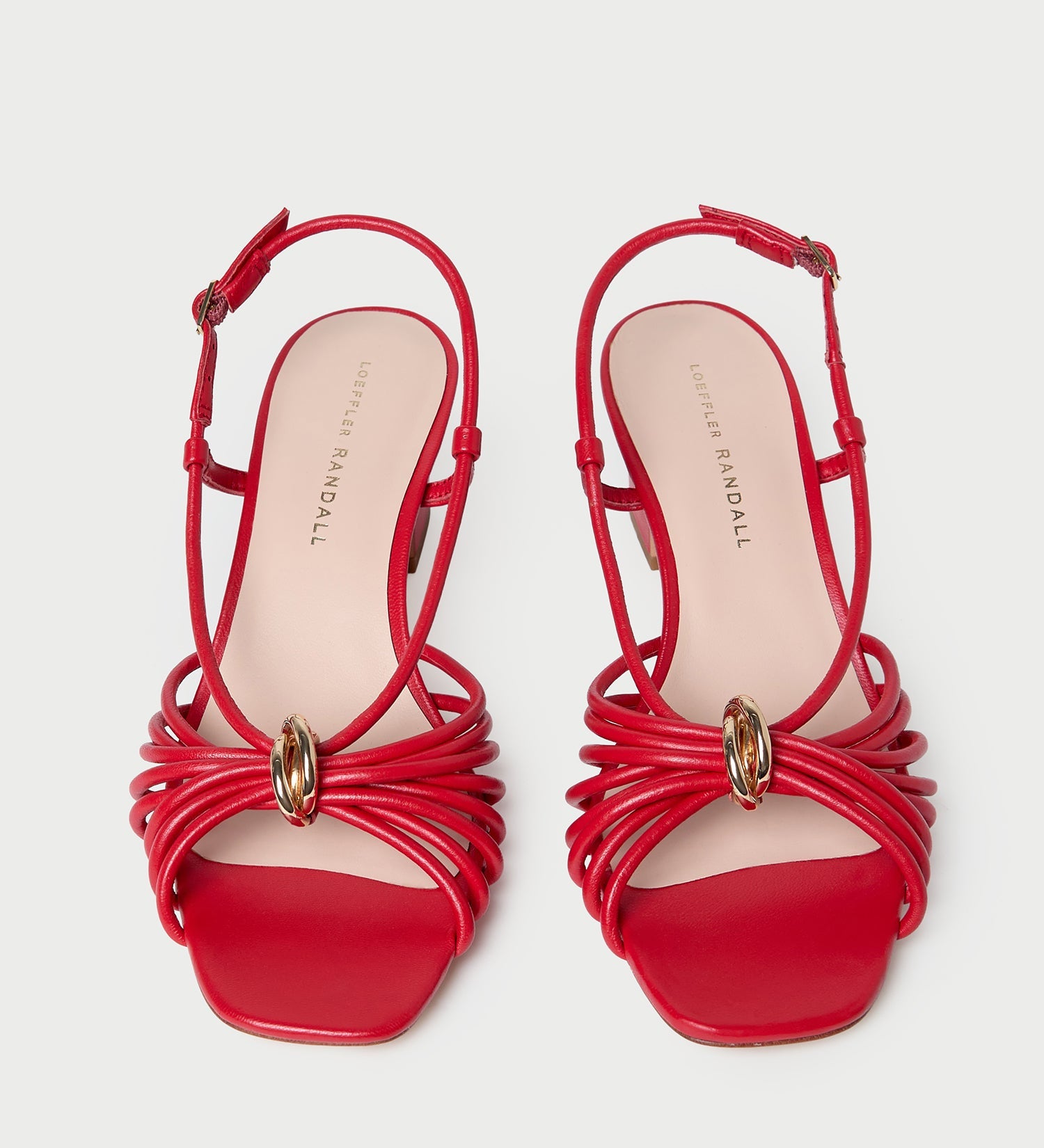 Loeffler Randall - Minna Red Leather Heeled Sandal
