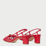 Loeffler Randall - Minna Red Leather Heeled Sandal