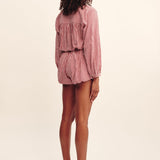 Posse - AURELIA SHORT - RED GINGHAM