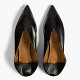 Khaite - Miriam Ballerina in Black Glazed Leather