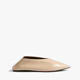 Khaite - Miriam Ballerina in Nude Glazed Leather