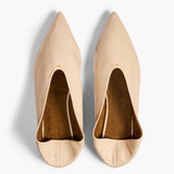 Khaite - Miriam Ballerina in Nude Glazed Leather