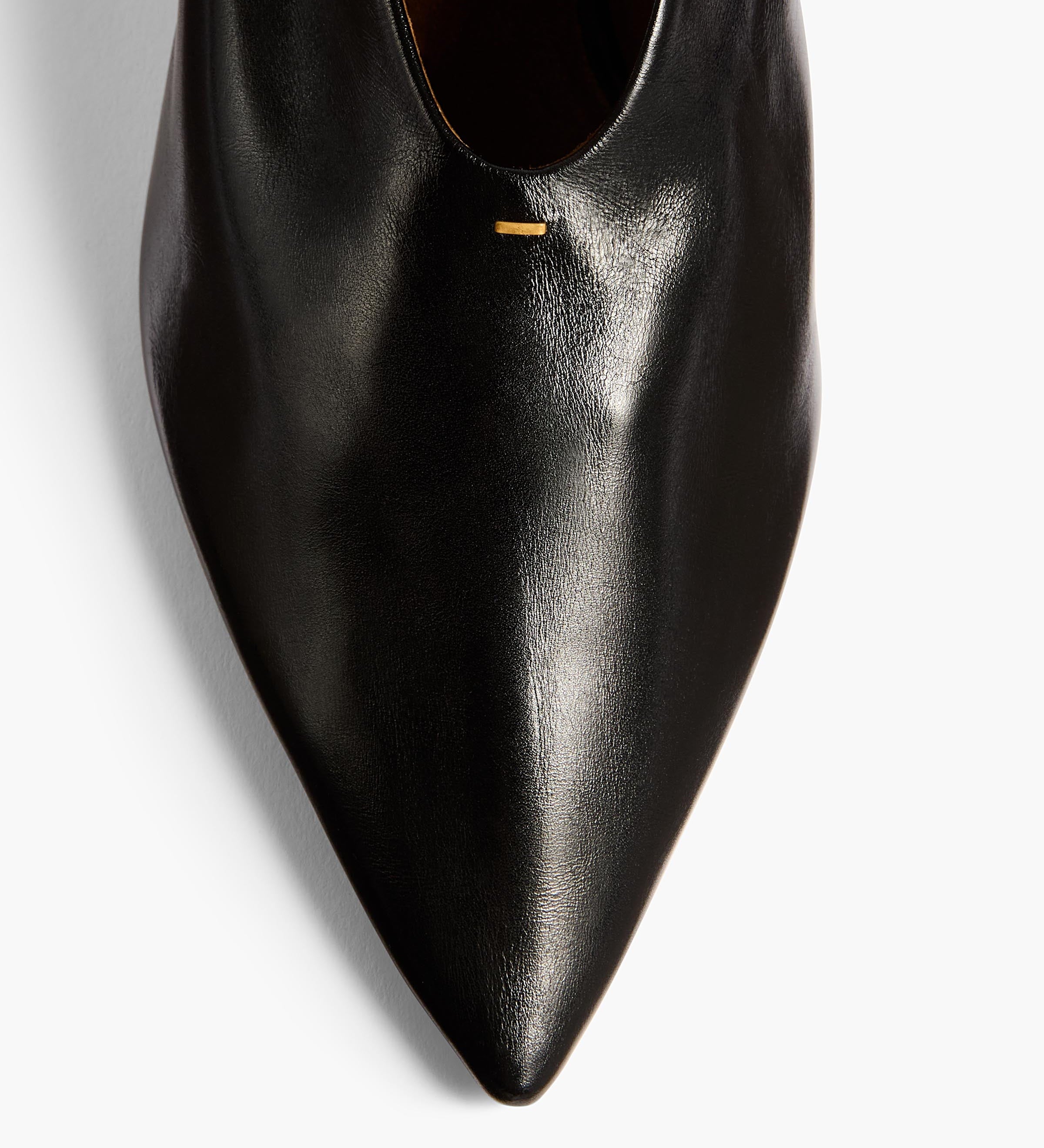 Khaite - Miriam Pump in Black Glazed Leather