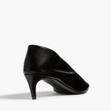 Khaite - Miriam Pump in Black Glazed Leather