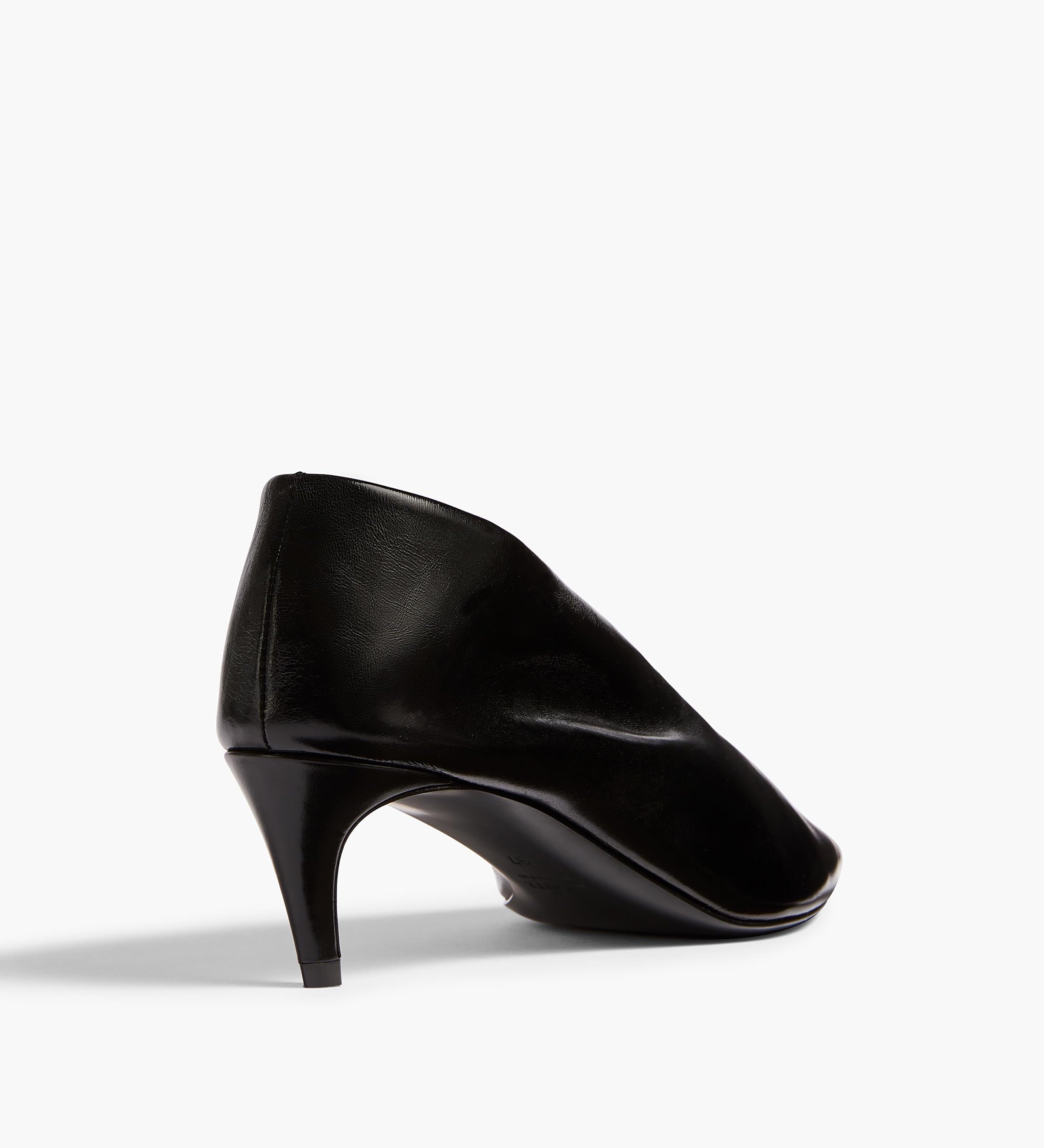 Khaite - Miriam Pump in Black Glazed Leather