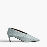 Khaite - Miriam Pump in Frost Ostrich