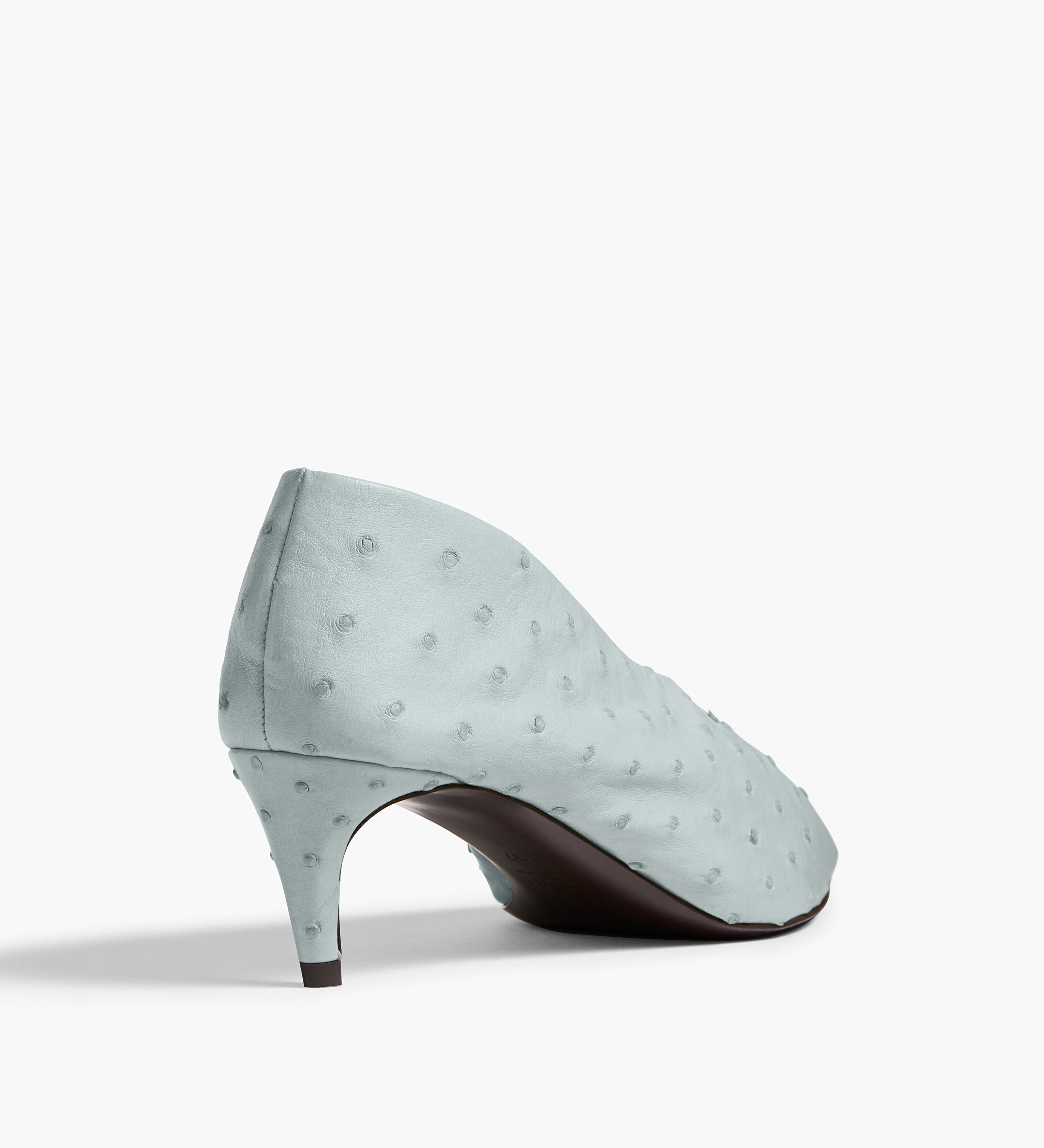 Khaite - Miriam Pump in Frost Ostrich