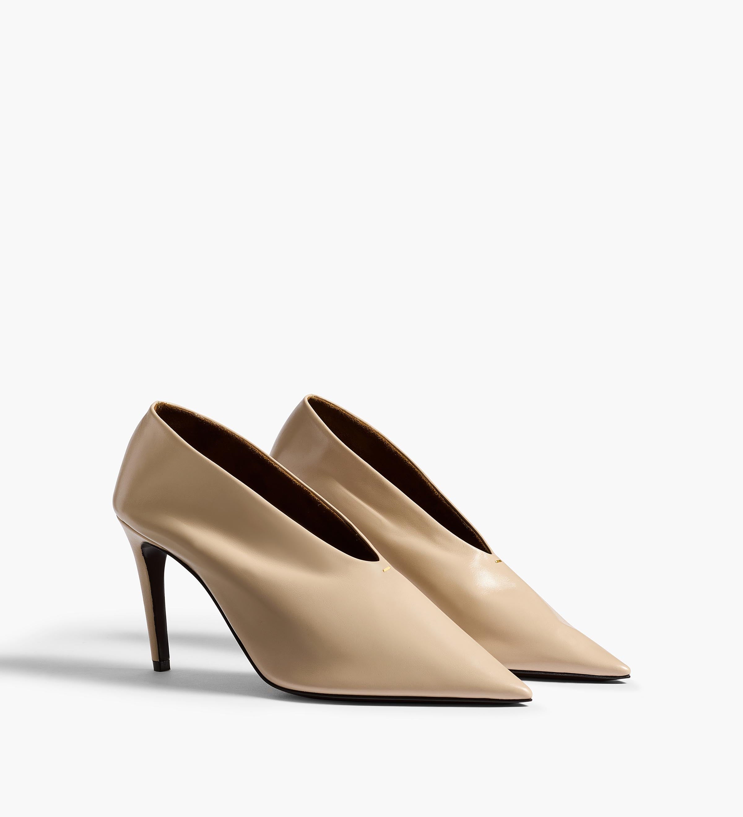 Khaite - Miriam Pump in Nude Glazed Leather