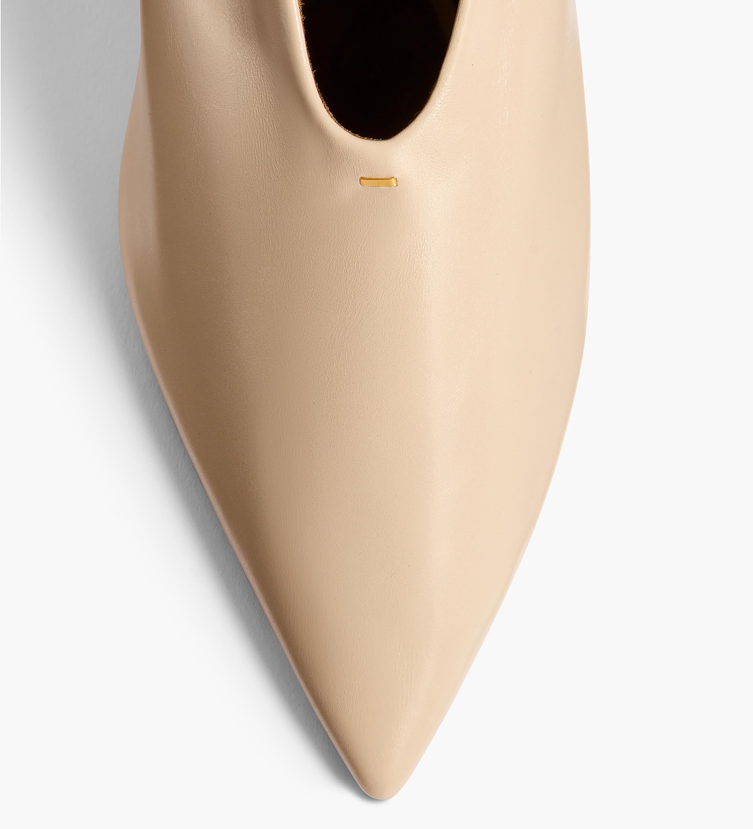 Khaite - Miriam Pump in Nude Glazed Leather