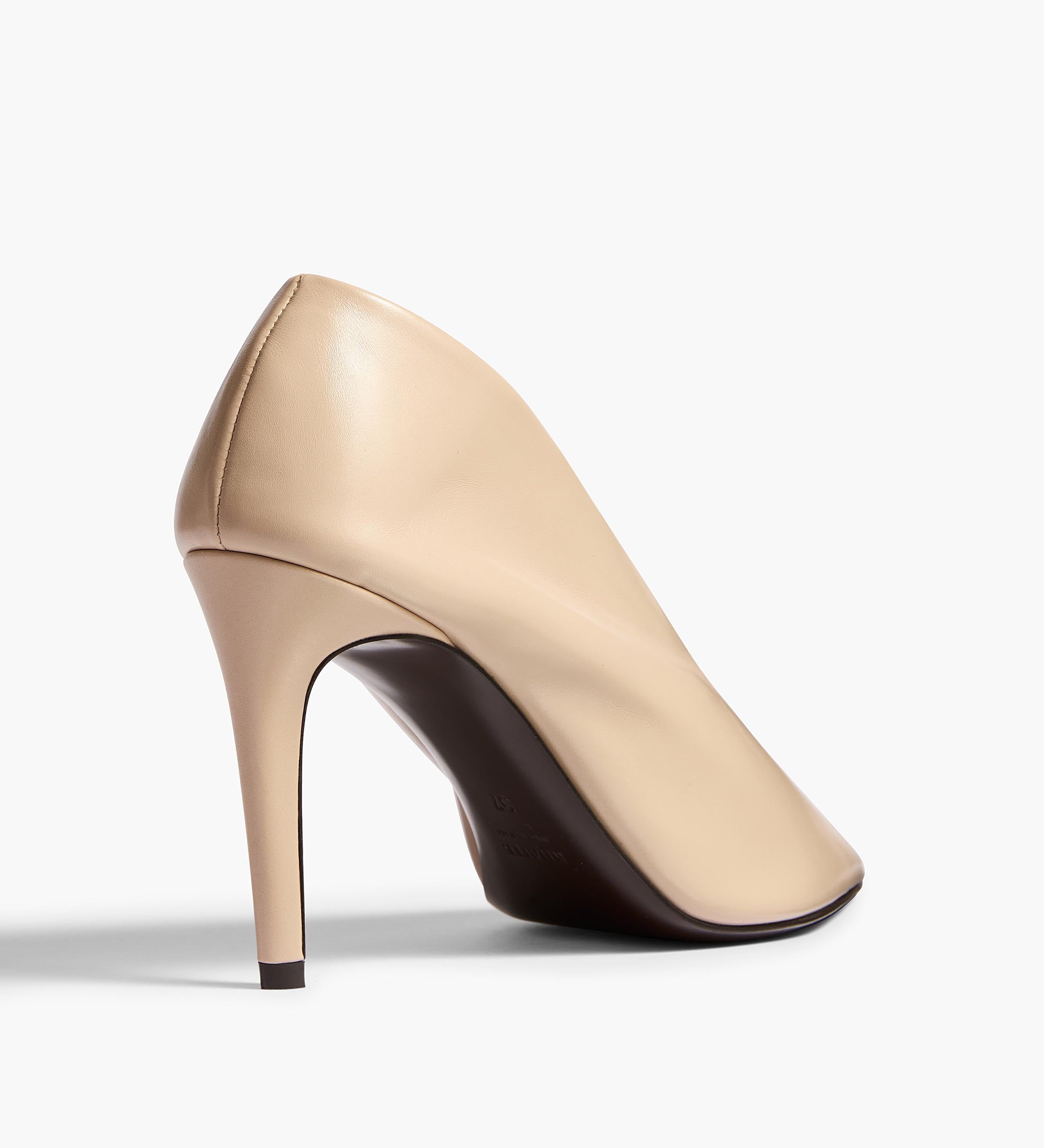 Khaite - Miriam Pump in Nude Glazed Leather