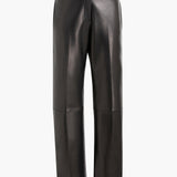 Khaite - Mita Pant in Black Leather