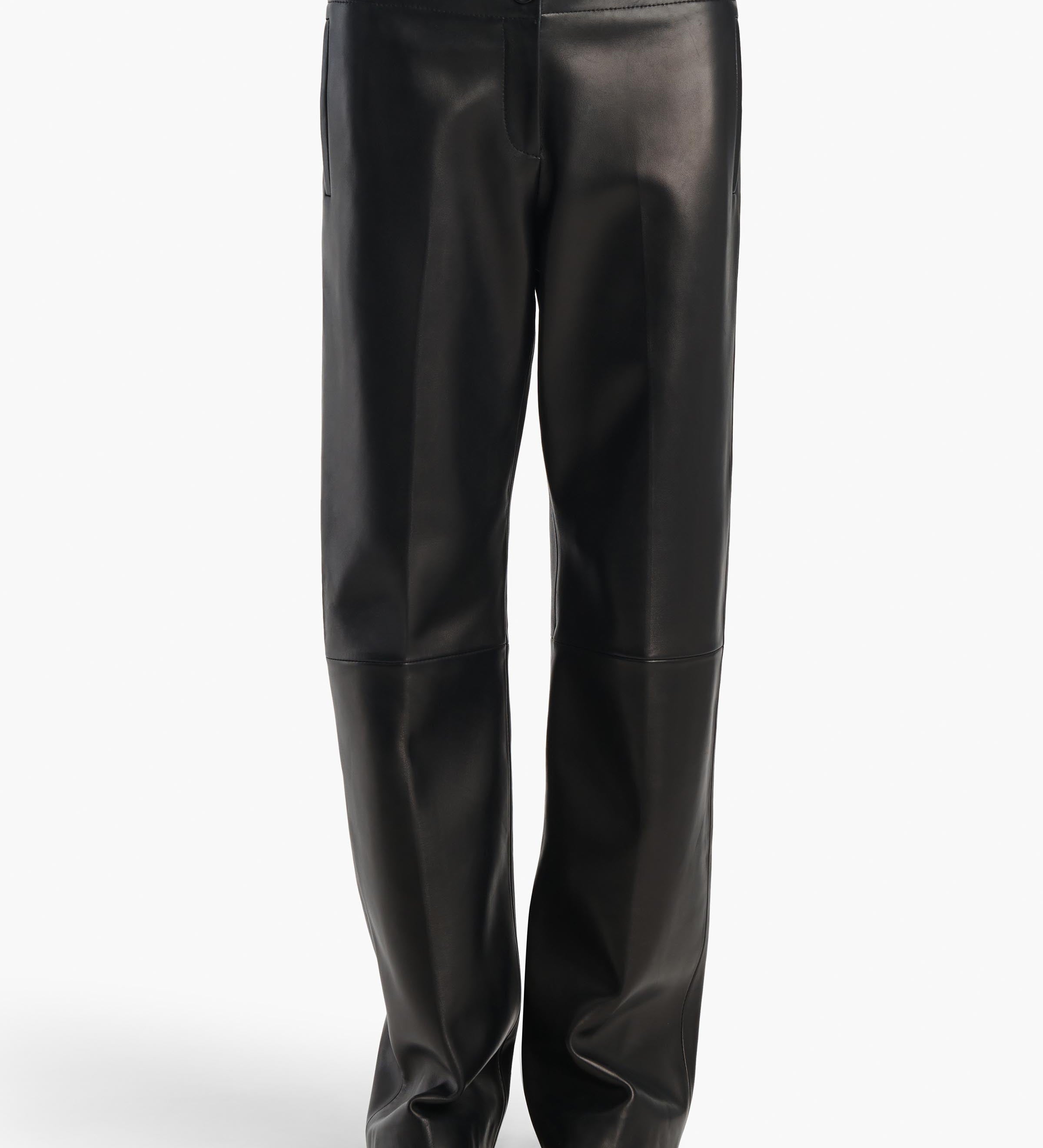 Khaite - Mita Pant in Black Leather
