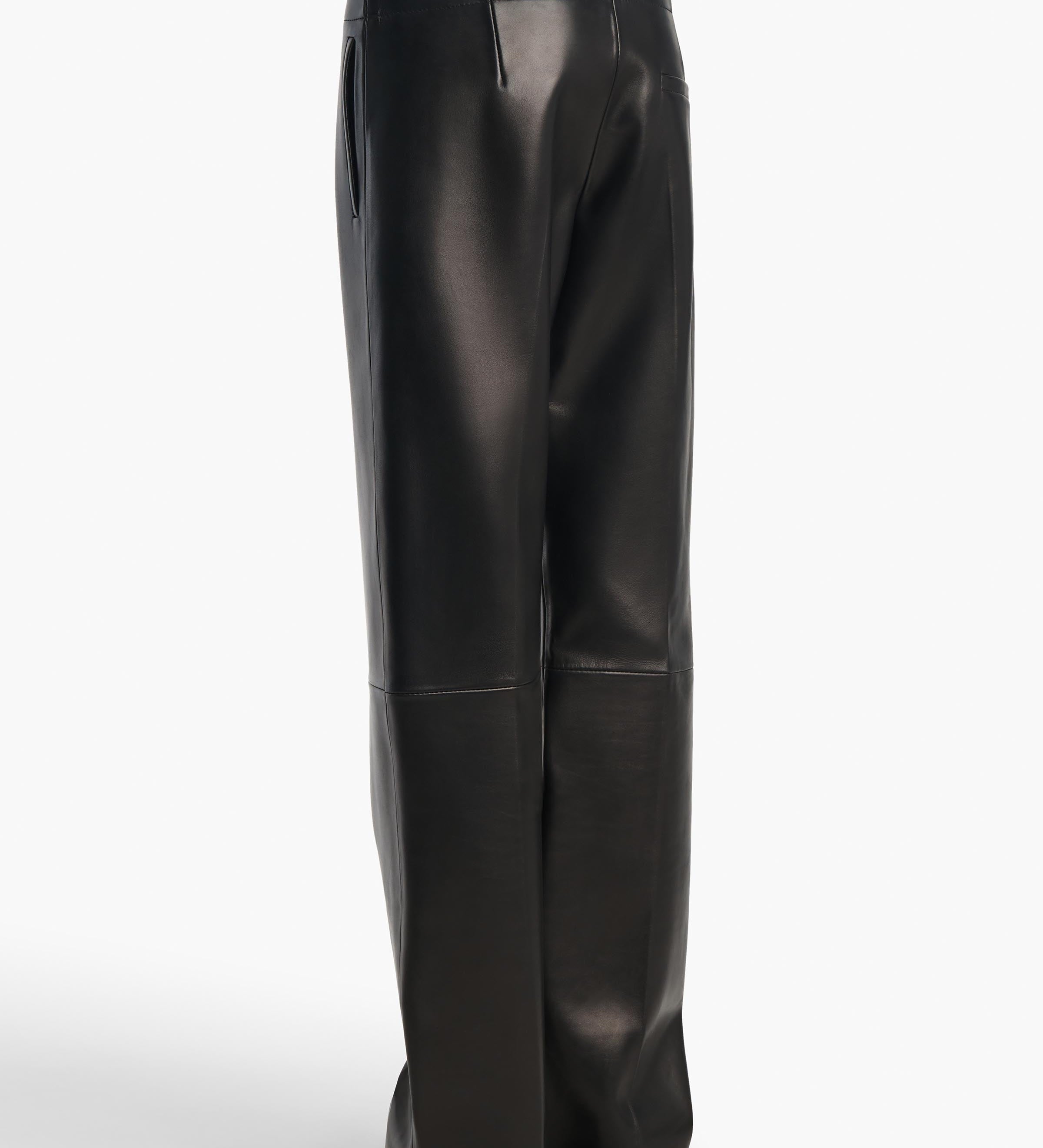 Khaite - Mita Pant in Black Leather
