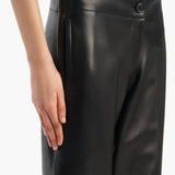 Khaite - Mita Pant in Black Leather