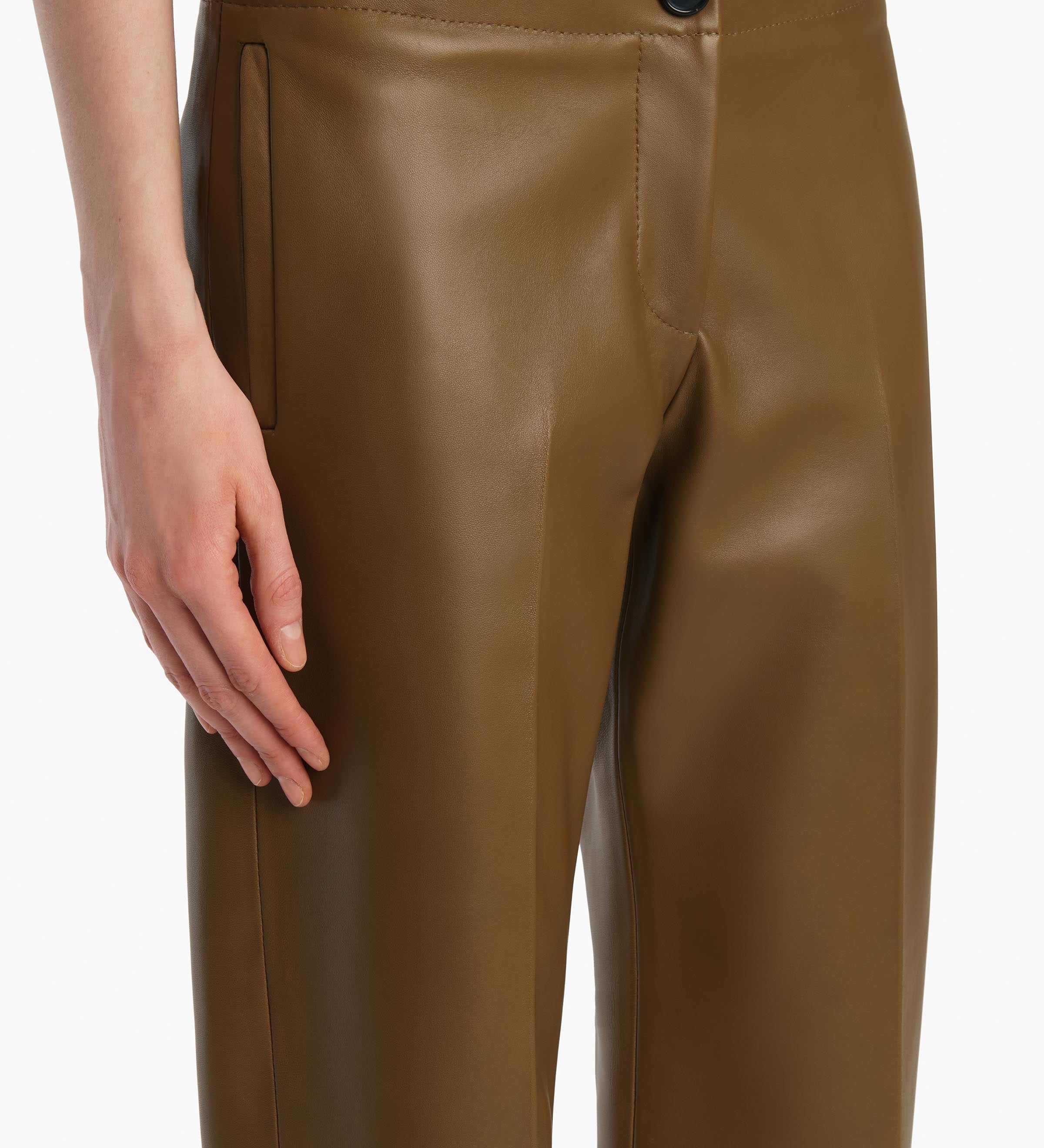 Khaite - Mita Pant in Dark Olive