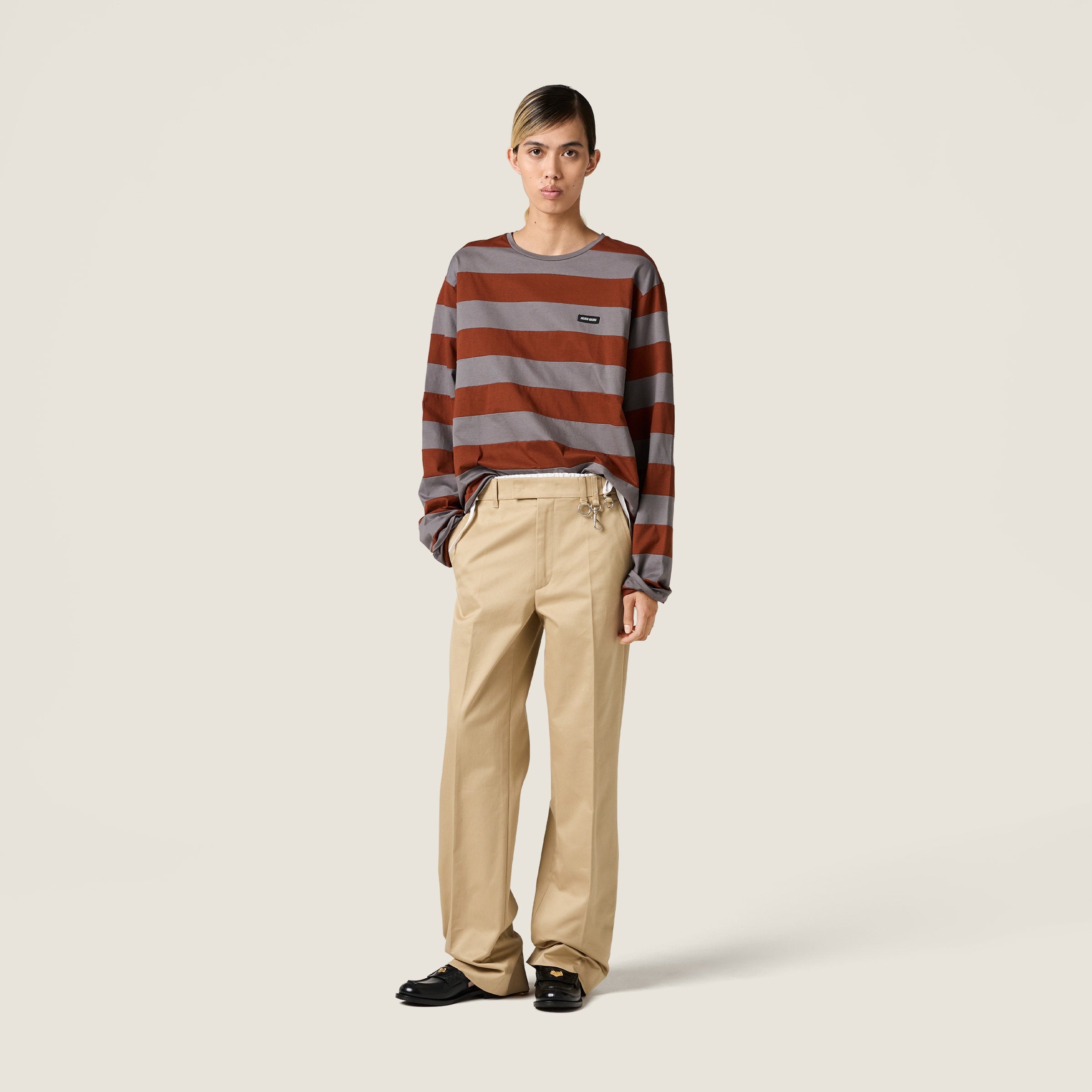 Striped jersey T-shirt