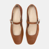 Le Monde Beryl - Mary Jane / Chestnut Calf Hair