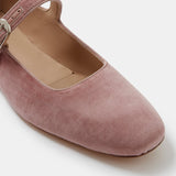 Le Monde Beryl - Mary Jane / Blush Pink Velvet