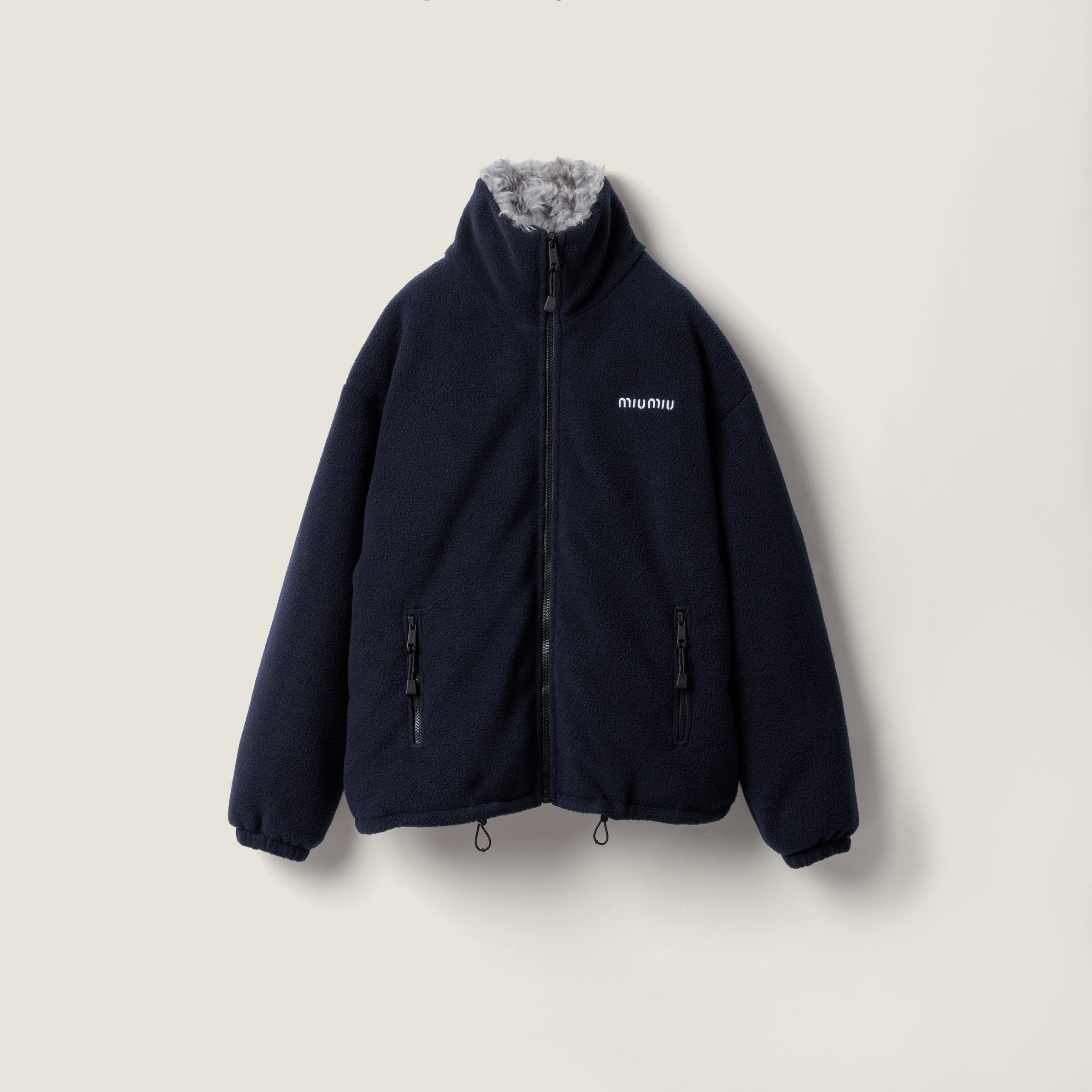 Fleece down jacket
