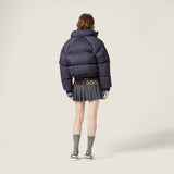 Technical pongé down jacket