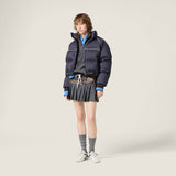 Technical pongé down jacket