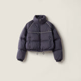 Technical pongé down jacket