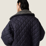 Technical pongé down jacket