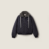 Technical pongé down jacket