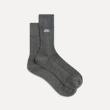 Le Monde Beryl - Bio Short Socks / Grey Melange Organic Cotton