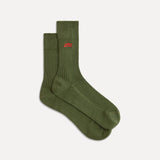 Le Monde Beryl - Bio Short Socks / Khaki Organic Cotton